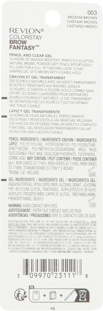 slide 6 of 13, Revlon Brow Fantasy 003 Medium Brown Soft Powder Pencil Packed, Unspecified 1 ea, 1 ct