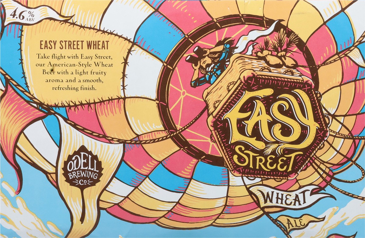 slide 10 of 12, Odell Brewing Co. Easy Street Wheat Ale Beer 6 - 12 oz Cans, 6 ct