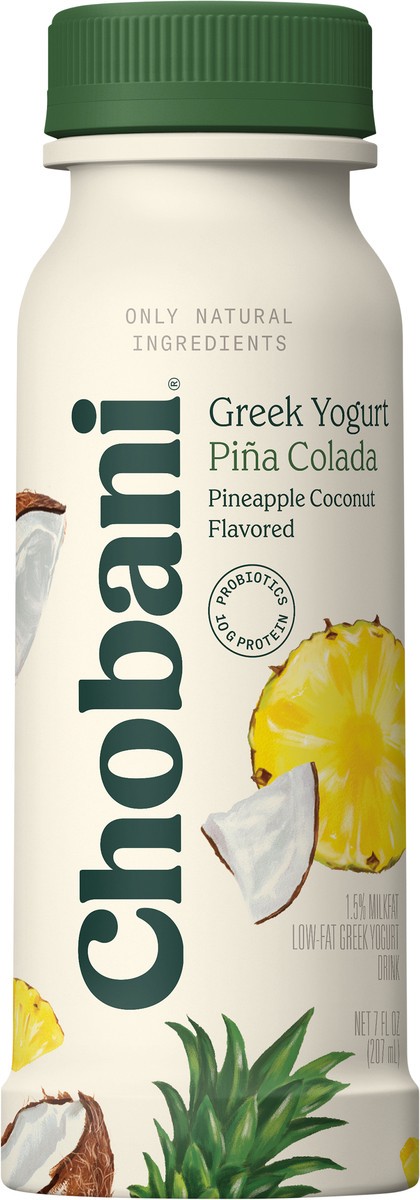 slide 4 of 7, Chobani Yogurt Drink Piña Colada - 7oz, 7 fl oz