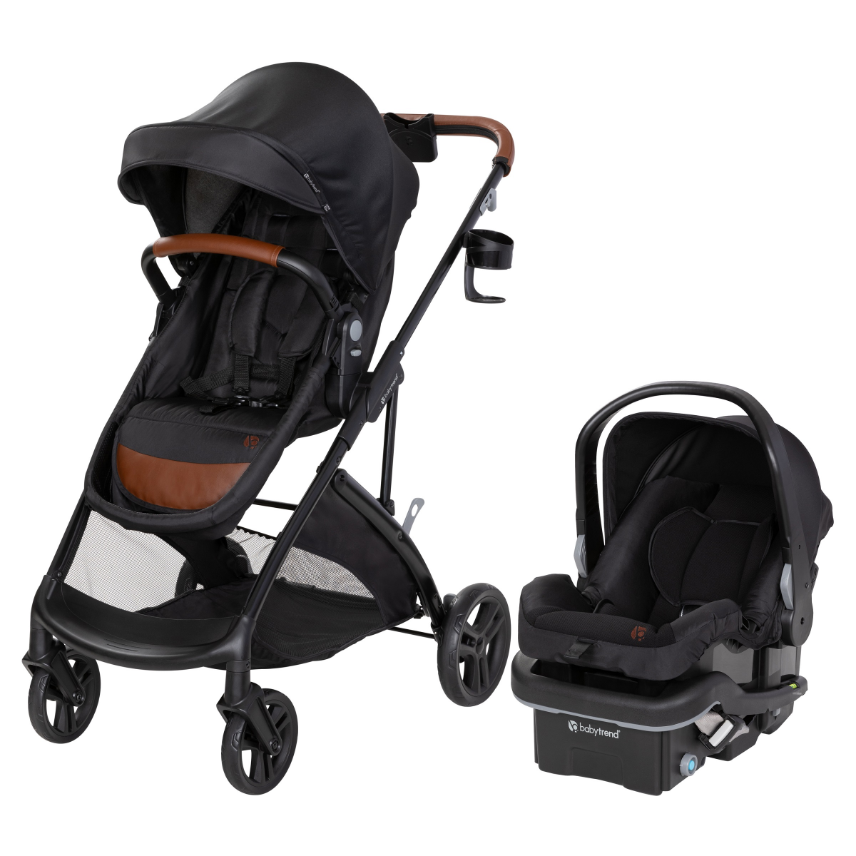 slide 1 of 21, BabyTrend Passport 6-in-1 Modular Travel System with EZ Lift Infant Car Seat - Leather Trim, 1 ct