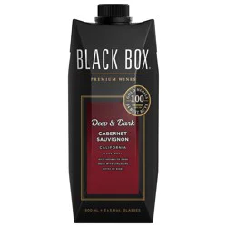 Black Box Cabernet Sauvignon Deep and Dark Red Wine 500ml Tetra