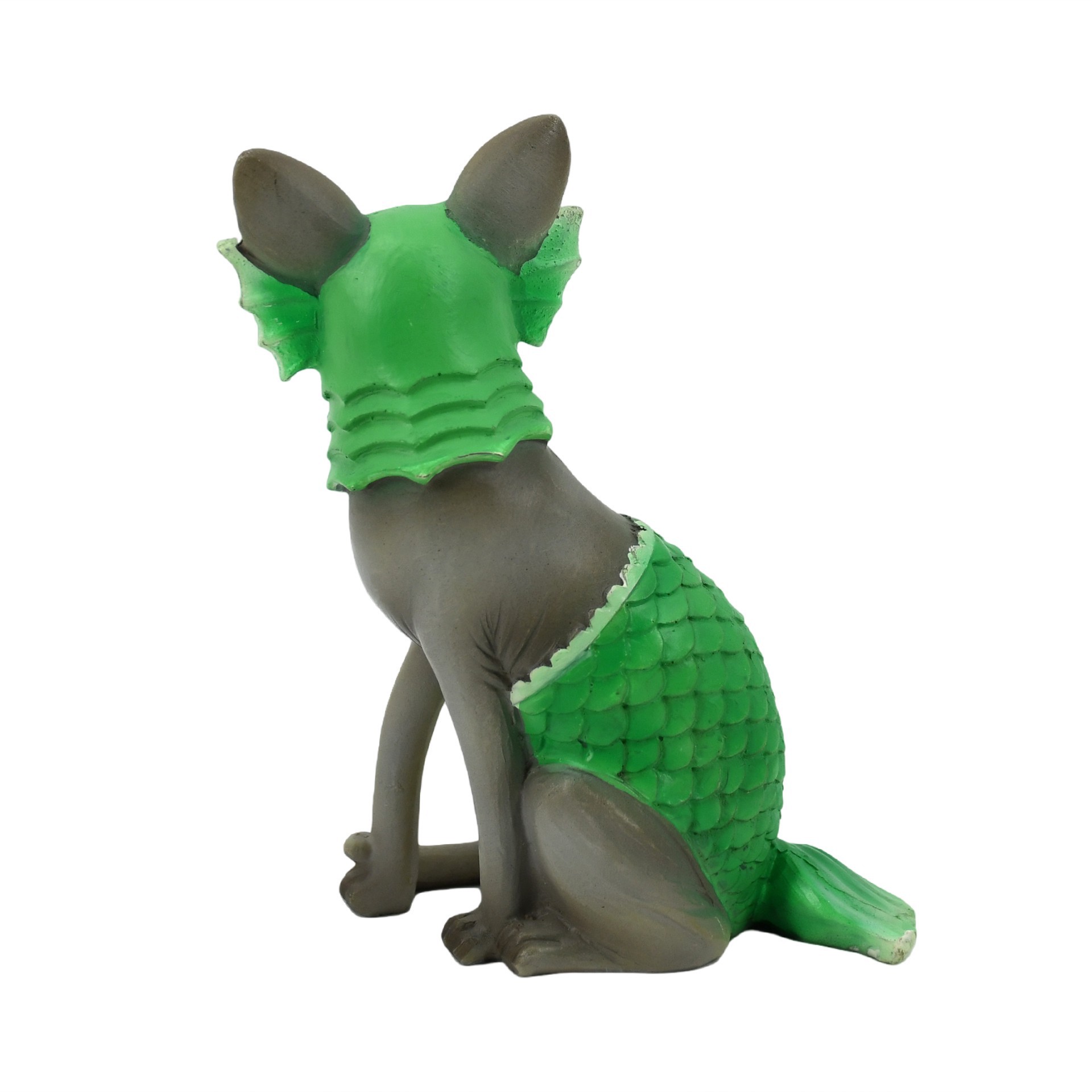 slide 3 of 5, 5" Cat In Mermaid Costume Tabletop Decor By Ashland, 5 in
