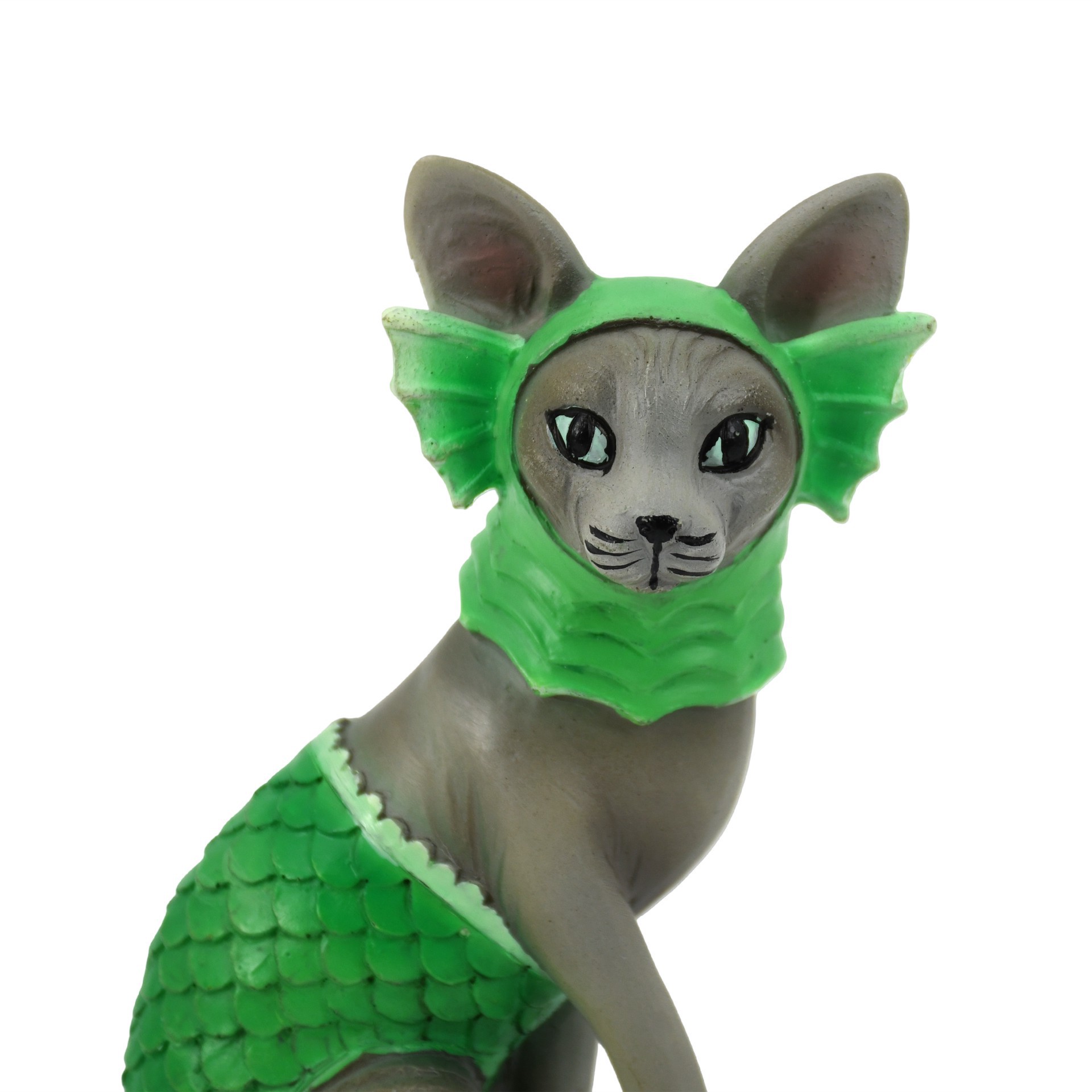 slide 5 of 5, 5" Cat In Mermaid Costume Tabletop Decor By Ashland, 5 in