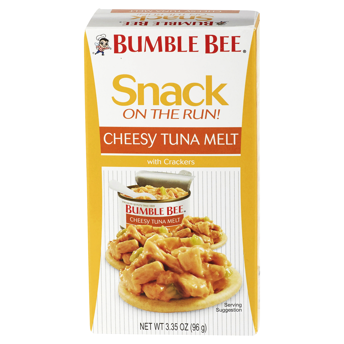 slide 1 of 8, Bumble Bee Snack On The Run! Cheesy Tuna Melt Kit with Crackers, 3.35 oz