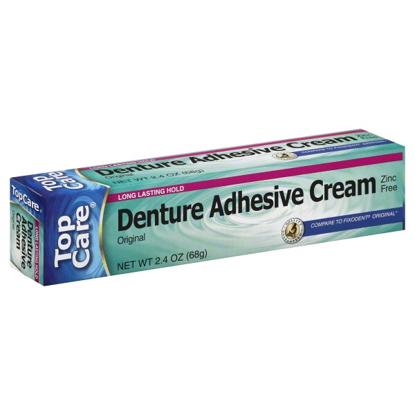 slide 1 of 1, TopCare Original Denture Adhesive Cream, 2.39 oz