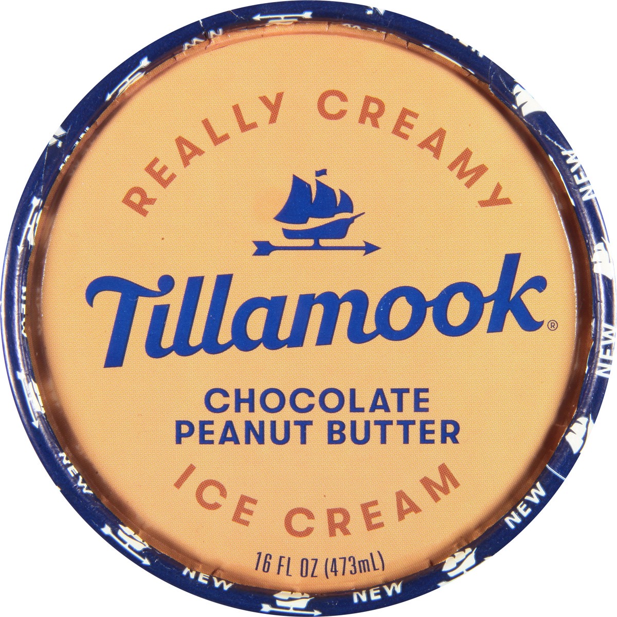slide 6 of 13, Tillamook Chocolate Peanut Butter Ice Cream 16 fl oz,