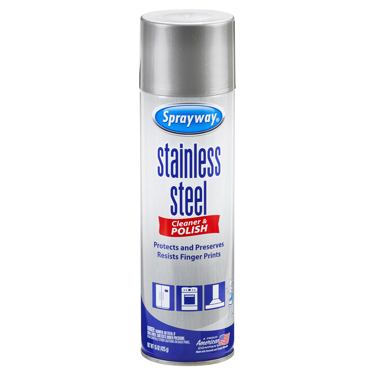 slide 1 of 9, Sprayway Stainless Steel Cleaner and Polish, 15 oz