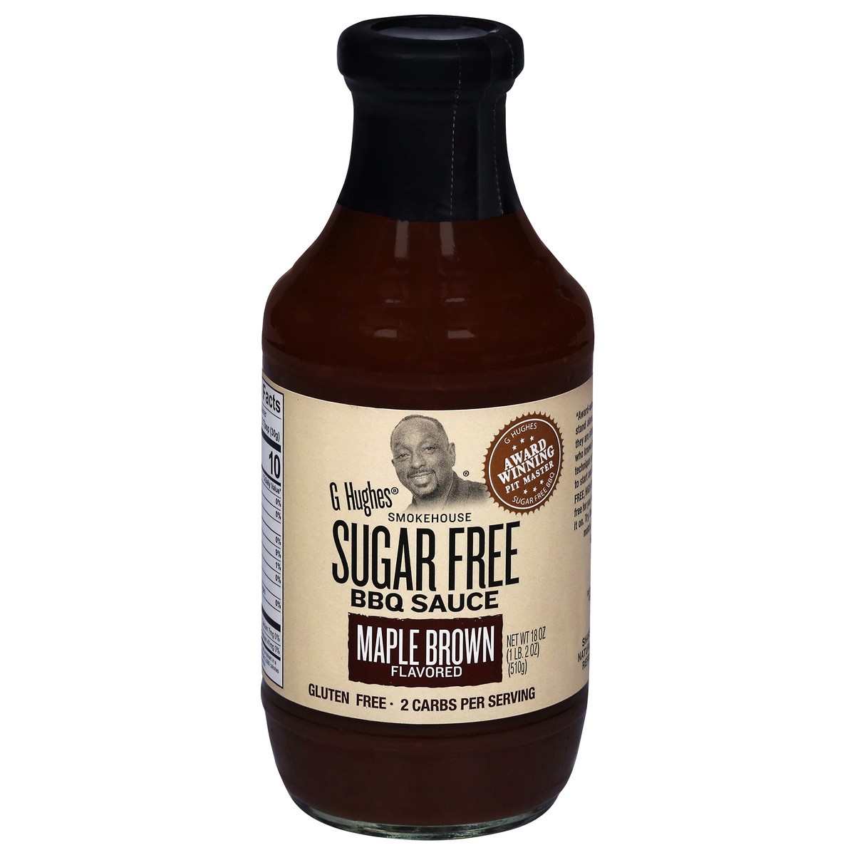 slide 1 of 9, G Hughes Sugar Free Maple Brown Flavored BBQ Sauce 18 oz, 18 oz