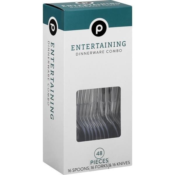 slide 1 of 1, Publix Dinnerware Combo, Deluxe, 48 ct