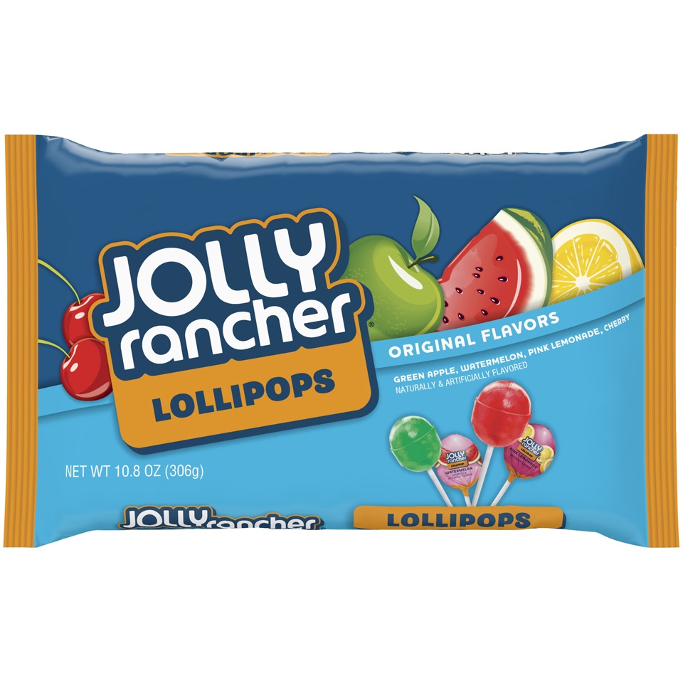 slide 1 of 1, Jolly Rancher Original Flavors Lollipops, 10 oz