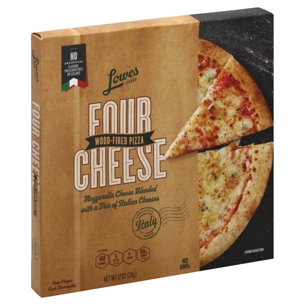 slide 1 of 1, Lowes Foods Four Cheese Imported Pizza, 12 oz