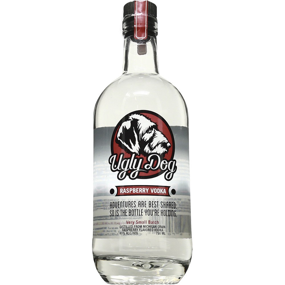 slide 1 of 1, Ugly Dog Raspberry Vodka, 750 ml