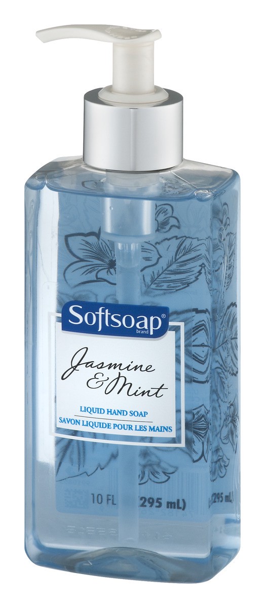 slide 4 of 9, Softsoap Orchard Petals & Mint Water Liquid Hand Soap, 10 fl oz