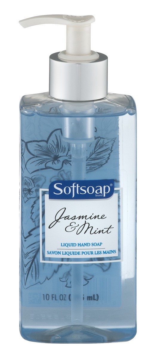 slide 1 of 9, Softsoap Orchard Petals & Mint Water Liquid Hand Soap, 10 fl oz