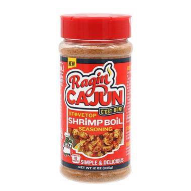 slide 1 of 1, Ragin' Cajun Shrimp Boil Stovetop Seasoning, 12 oz