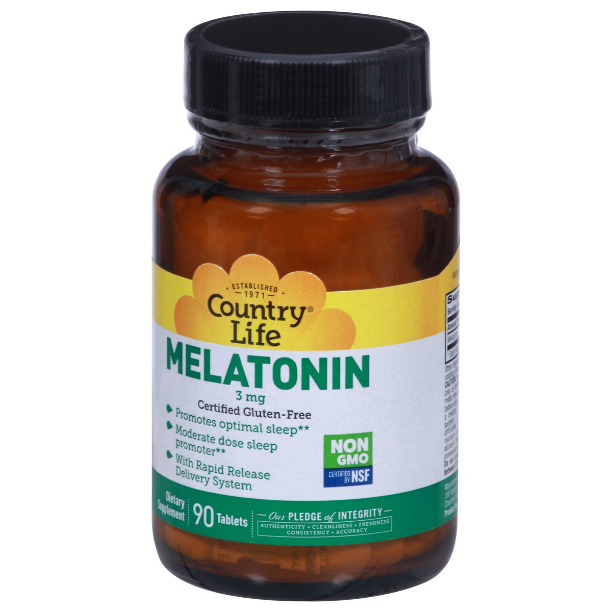 slide 3 of 10, Country Life 3 mg Melatonin 90 Tablets, 90 ct