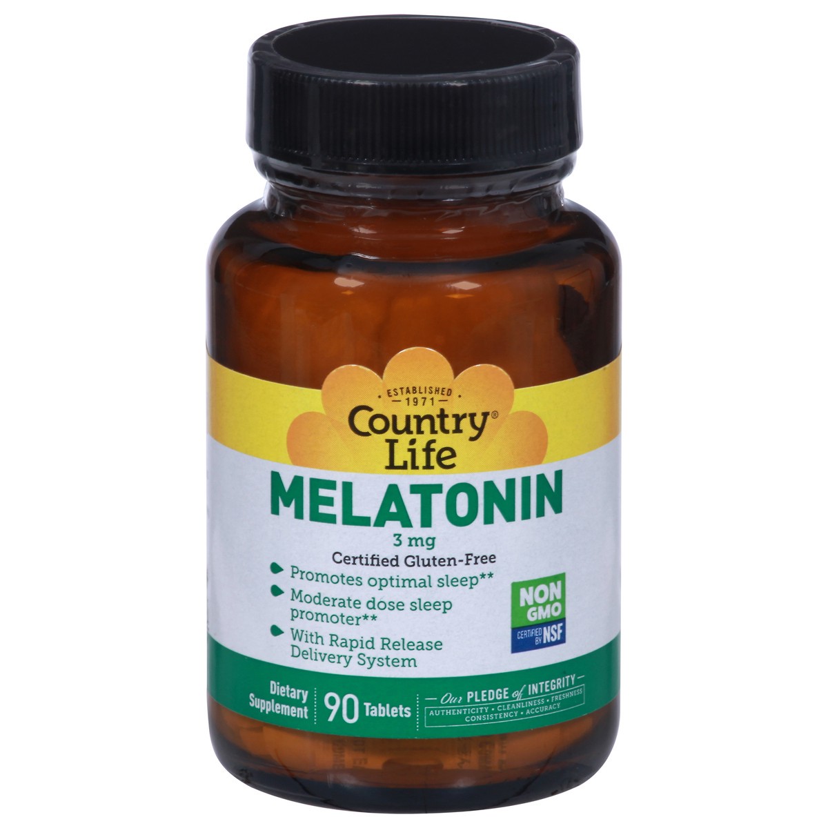 slide 5 of 10, Country Life 3 mg Melatonin 90 Tablets, 90 ct