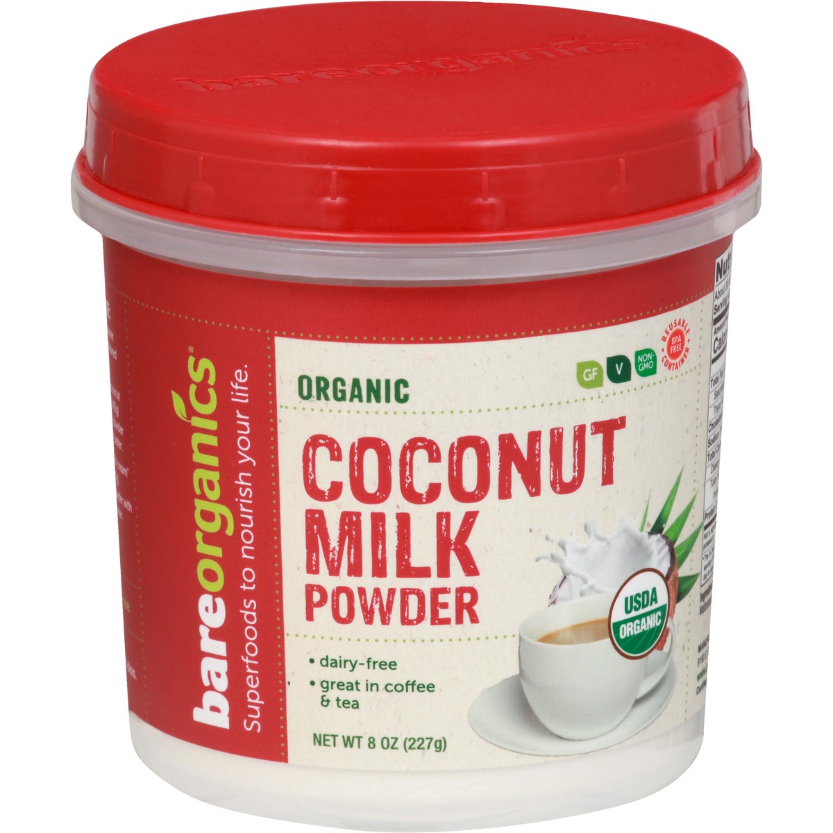 slide 8 of 11, BareOrganics Coconut Milk 8 oz, 8 oz