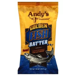 Andy's Seasoning Andys Seasoning Fish Batter, Golden, 10 Ounce