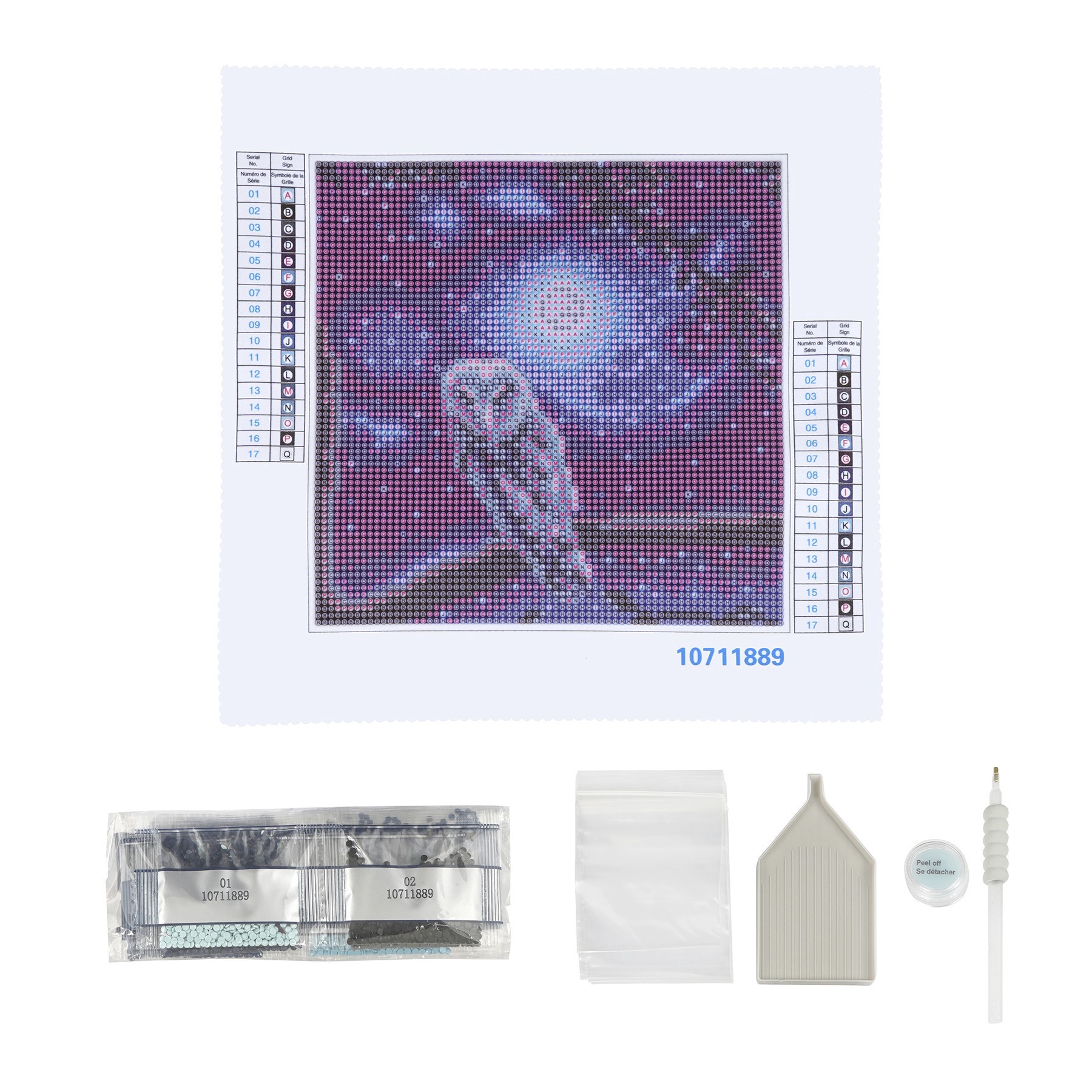 slide 4 of 5, Night Owl Painting Diamond Art Kit By Make Market, 8 in x 8 in