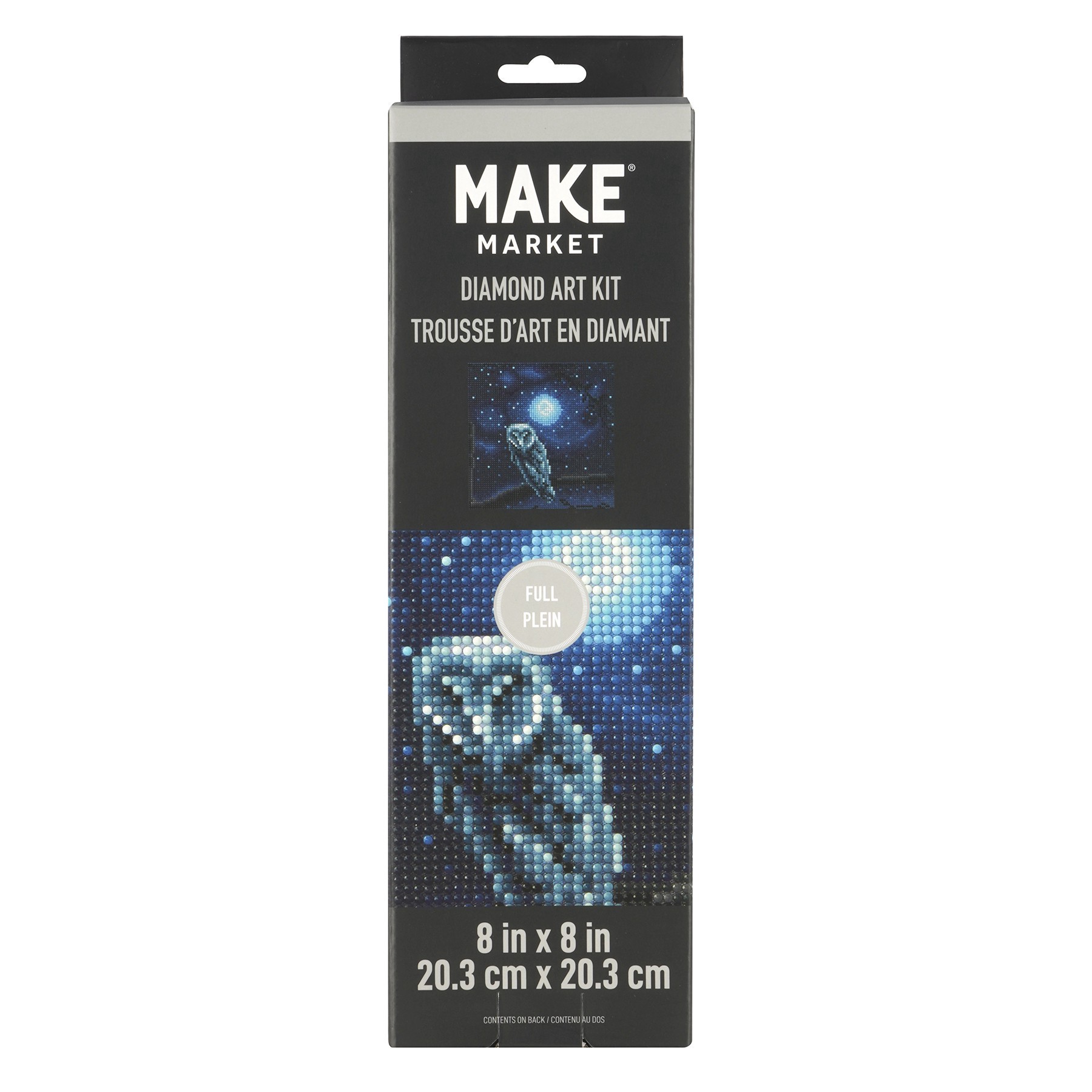 slide 5 of 5, Night Owl Painting Diamond Art Kit By Make Market, 8 in x 8 in