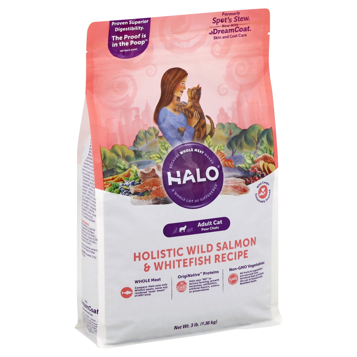 slide 7 of 8, Halo Cat Food 3 lb, 3 lb