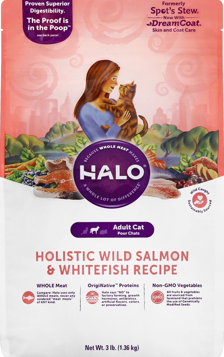 slide 1 of 8, Halo Cat Food 3 lb, 3 lb