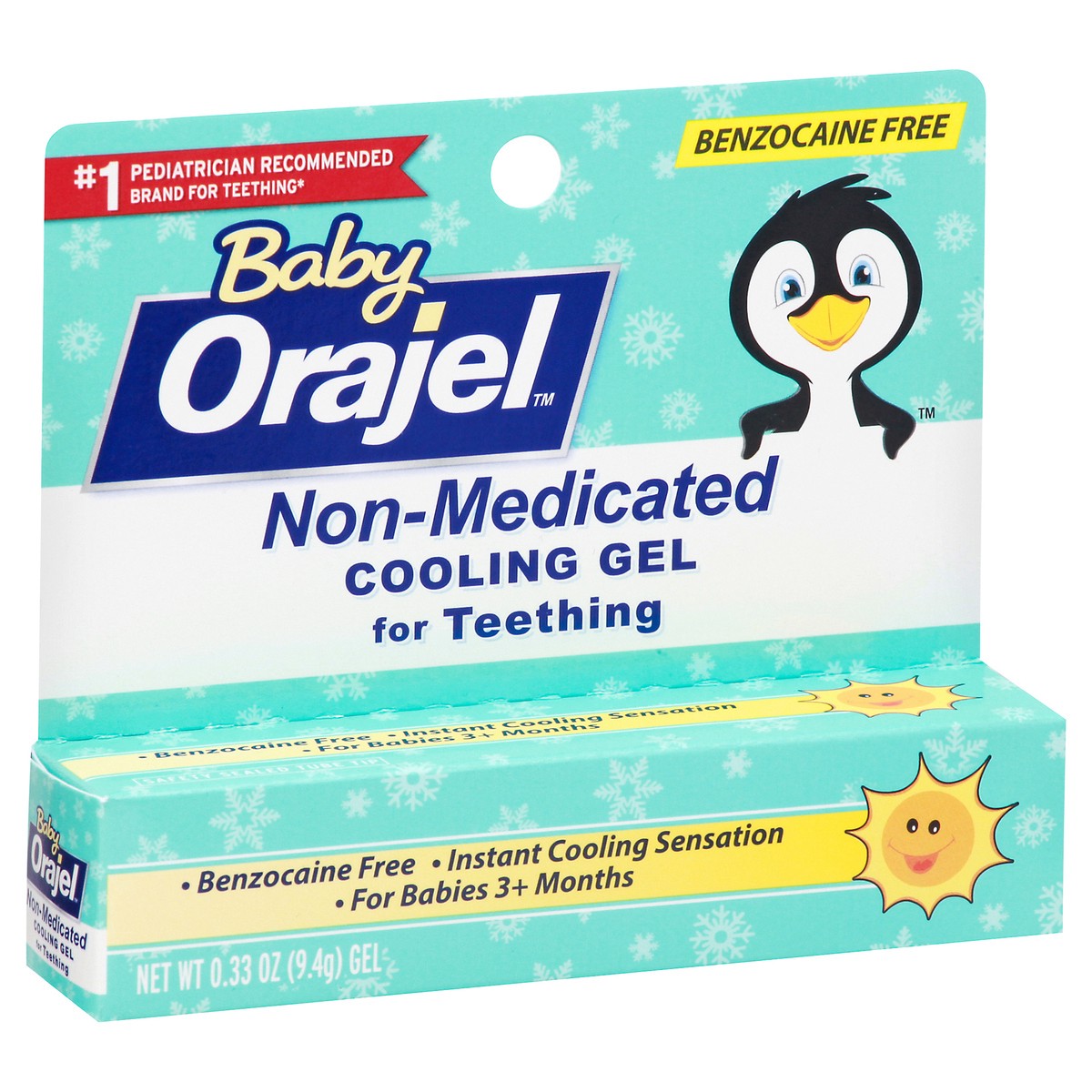 slide 1 of 4, Orajel Baby Non-Medicated Cooling Gel for Teething - 0.33 oz, 0.33 oz