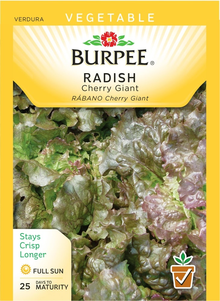 slide 1 of 1, Burpee Cherry Giant Radish Seeds, 2 gram