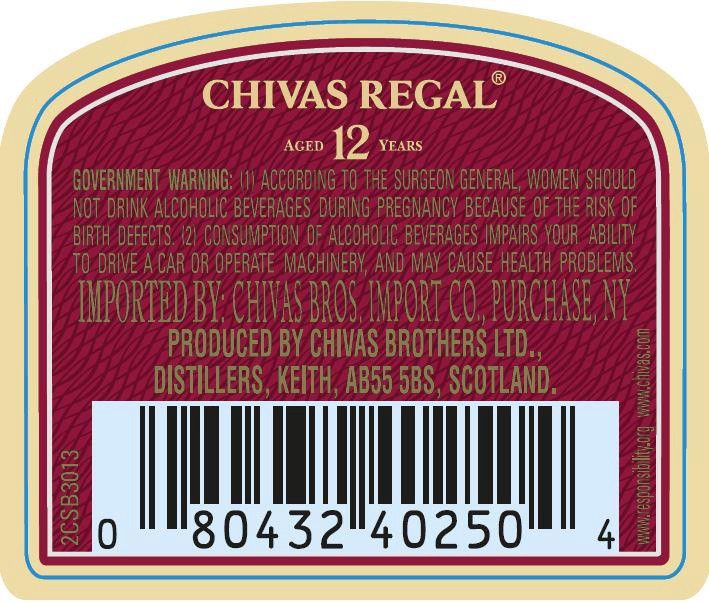 slide 5 of 6, Chivas Regal 12 Year Old Blended Scotch Whisky, 1 L Bottle, 40% ABV, 1 liter