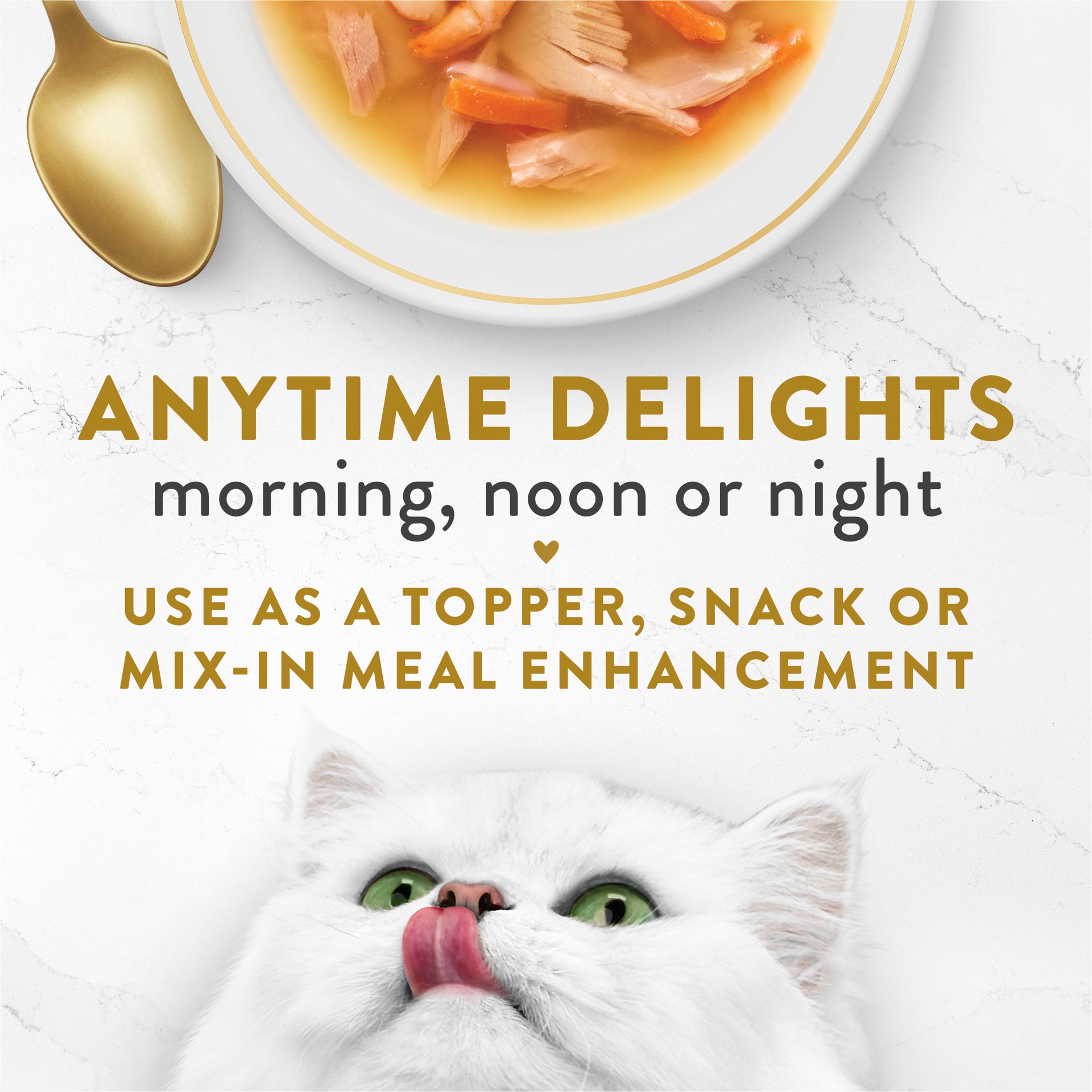 slide 7 of 9, Fancy Feast Classic Broths with Tuna, Shrimp & Whitefish Gourmet Cat Complement, 1.4 oz
