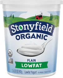 Stonyfield Organic Lowfat Yogurt, Plain, 32 oz.