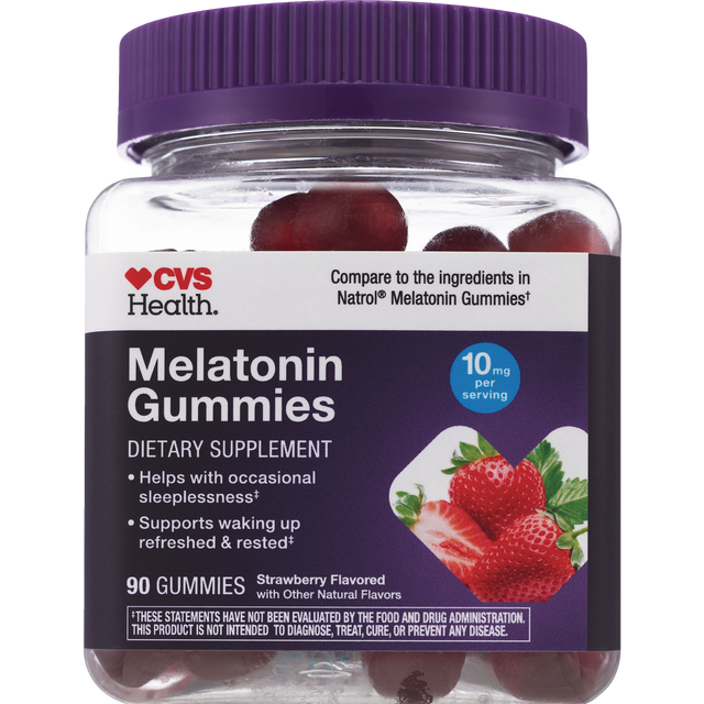 slide 1 of 1, Cvs Health Melatonin Gummies, 10Mg, 90 Ct, 90 ct