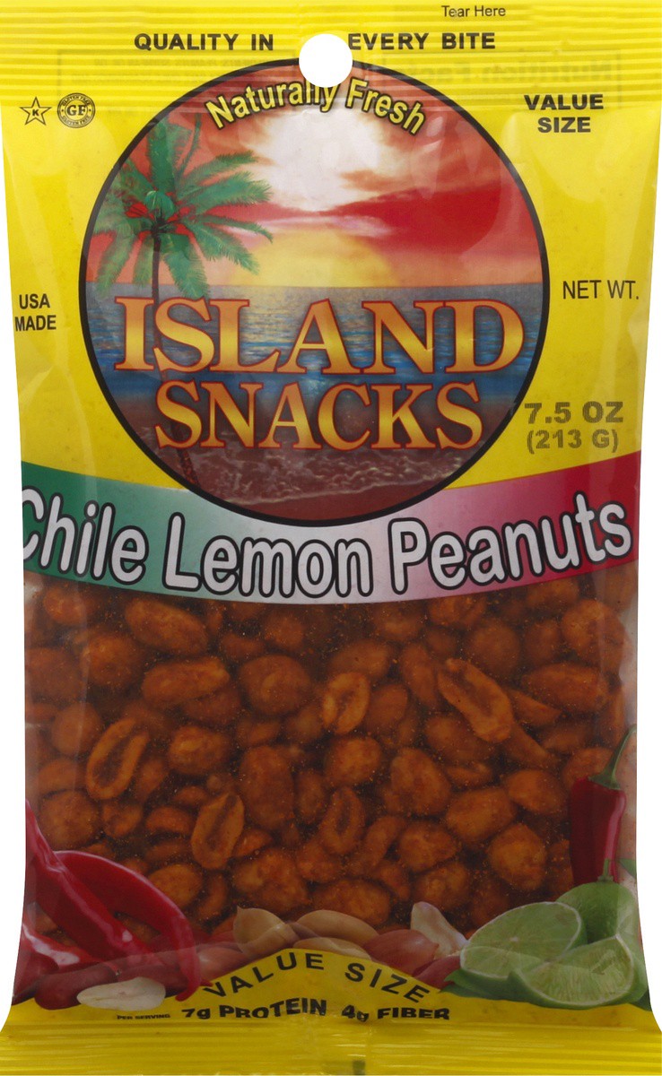 slide 6 of 9, Island Snacks Chile Peanuts, 7.5 oz