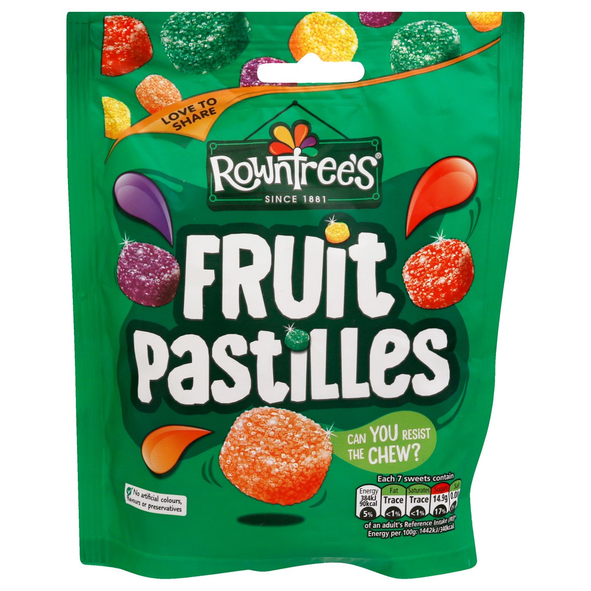 slide 1 of 9, Rowntree's Fruit Pastilles 5.29 oz, 5.29 oz