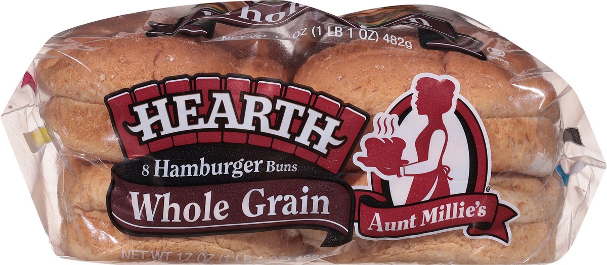 slide 7 of 9, Aunt Millie's Hearth Whole Grain Hamburger Buns, 8 Ct, 8 ct