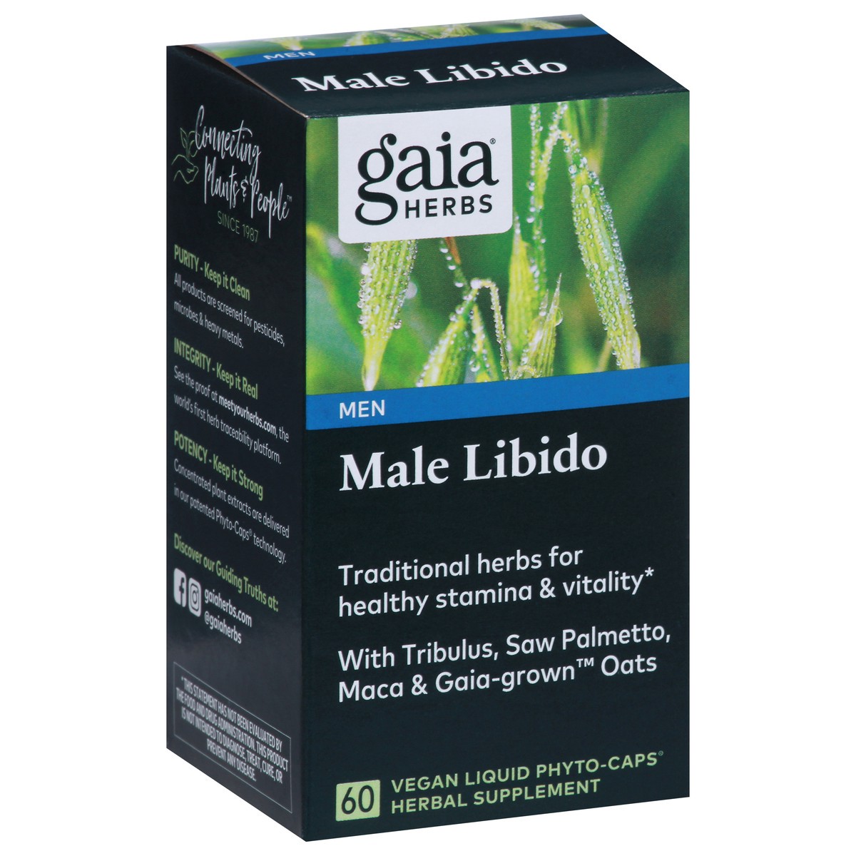 slide 2 of 9, Gaia Herbs Male Libido Herbal Supplement, 30 ct