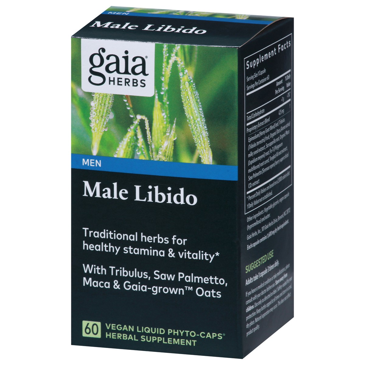 slide 3 of 9, Gaia Herbs Male Libido Herbal Supplement, 60 ct