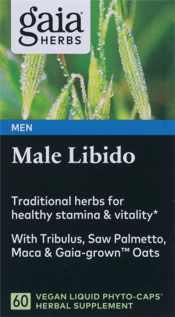 slide 6 of 9, Gaia Herbs Male Libido Herbal Supplement, 60 ct