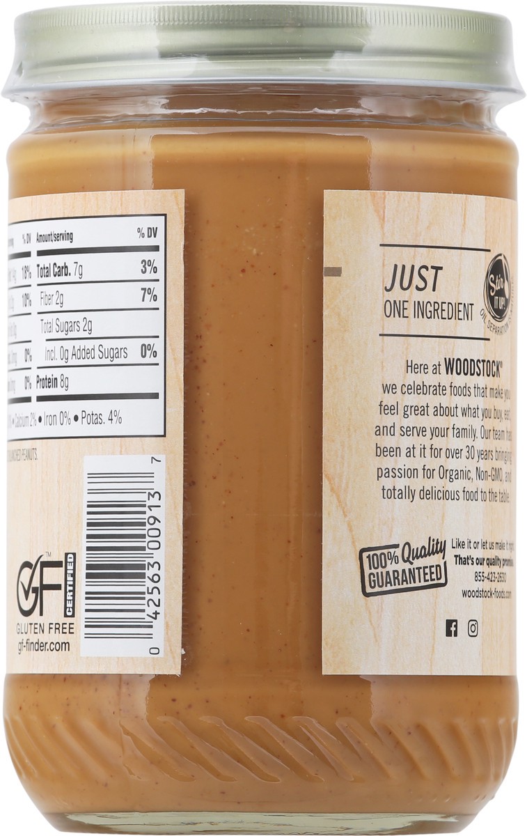 slide 5 of 9, Woodstock Smooth & Unsalted Organic Peanut Butter 16 oz, 16 oz