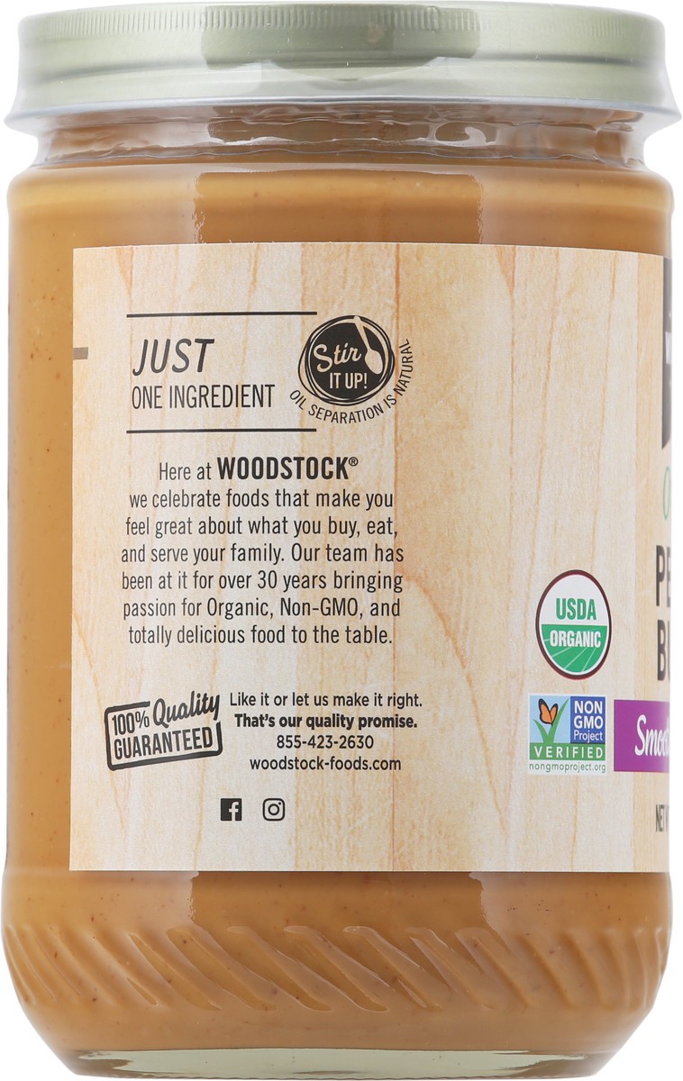 slide 7 of 9, Woodstock Smooth & Unsalted Organic Peanut Butter 16 oz, 16 oz