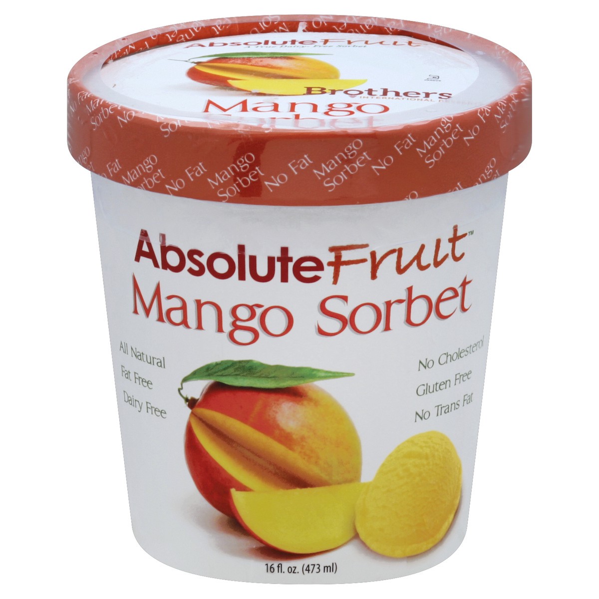 slide 2 of 4, Absolute Fruit Sorbet 16 oz, 16 oz