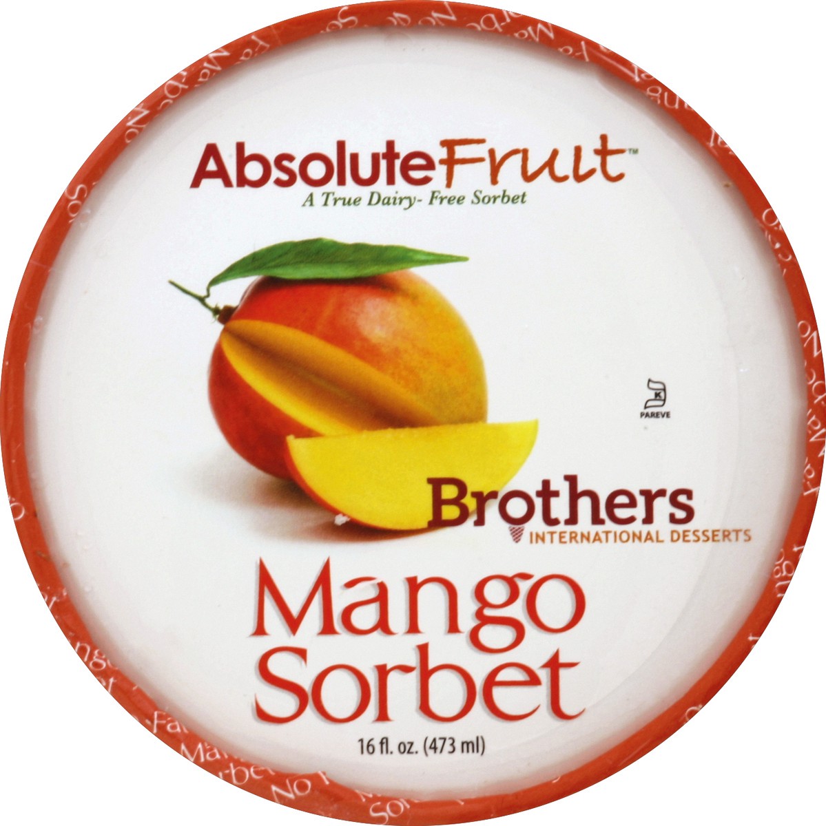 slide 4 of 4, Absolute Fruit Sorbet 16 oz, 16 oz