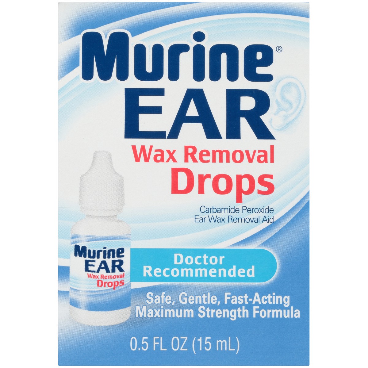 slide 9 of 10, Murine Ear Wax Removal Drops Maximum Strength Formula, 0.50 fl oz