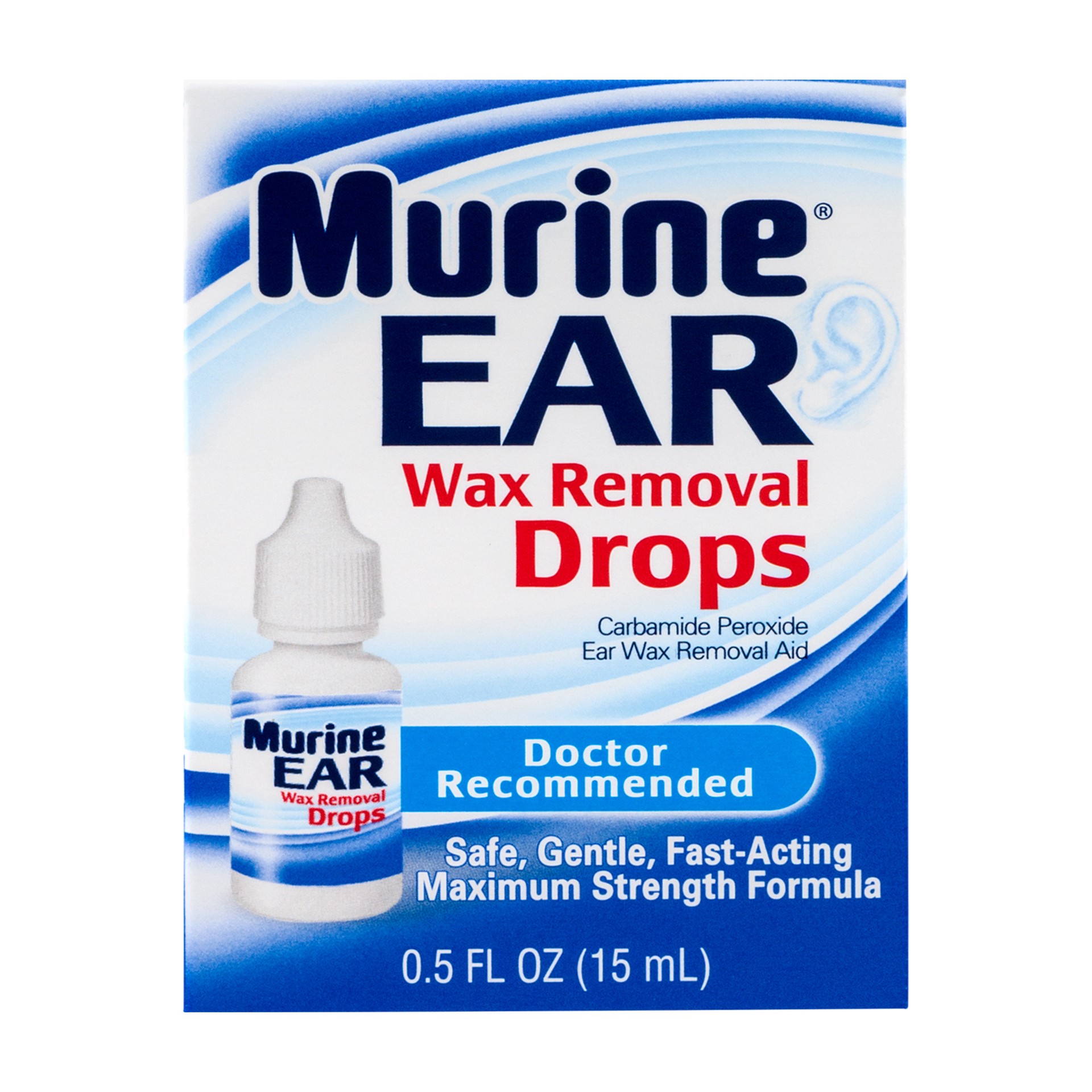 slide 1 of 10, Murine Ear Wax Removal Drops Maximum Strength Formula, 0.50 fl oz