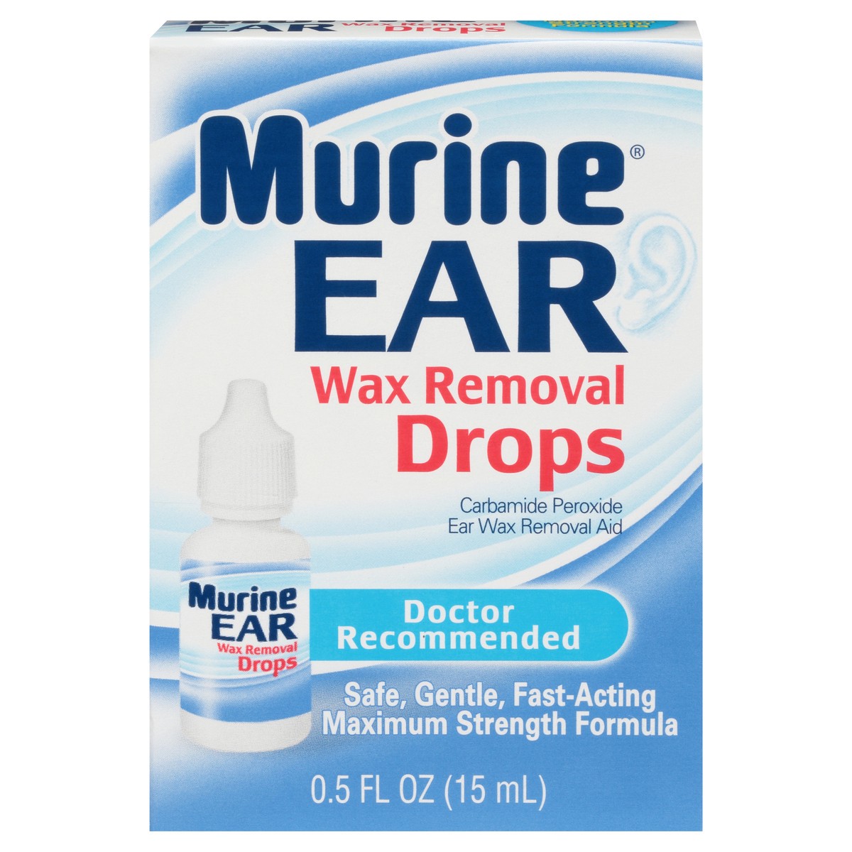 slide 5 of 10, Murine Ear Wax Removal Drops Maximum Strength Formula, 0.50 fl oz