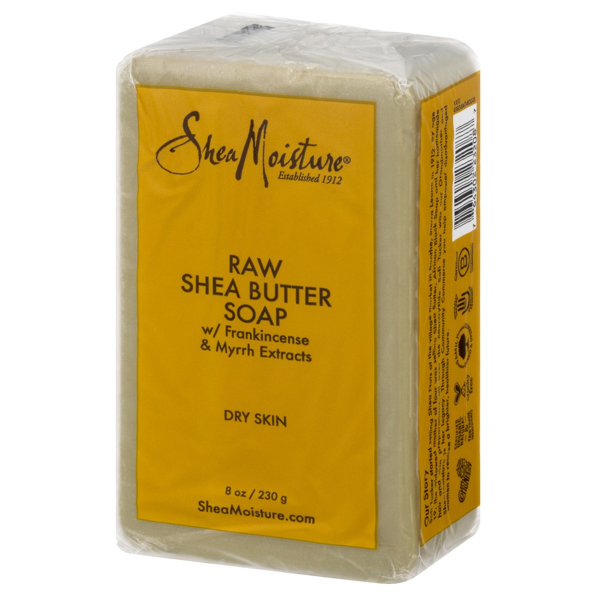 slide 8 of 9, SheaMoisture Bar Soap for Body with Raw Shea Butter, 8 oz, 8 oz