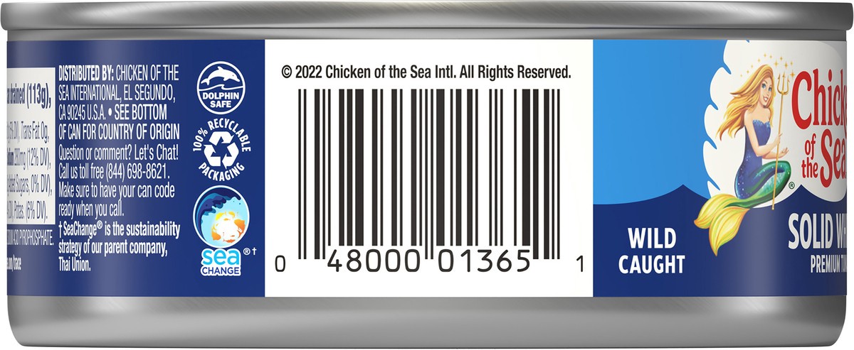 slide 3 of 5, Chicken of the Sea Albacore Solid White Tuna In Oil, 5 oz