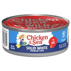 Chicken of the Sea Solid White Premium Wild Caught Tuna in Oil 5 oz