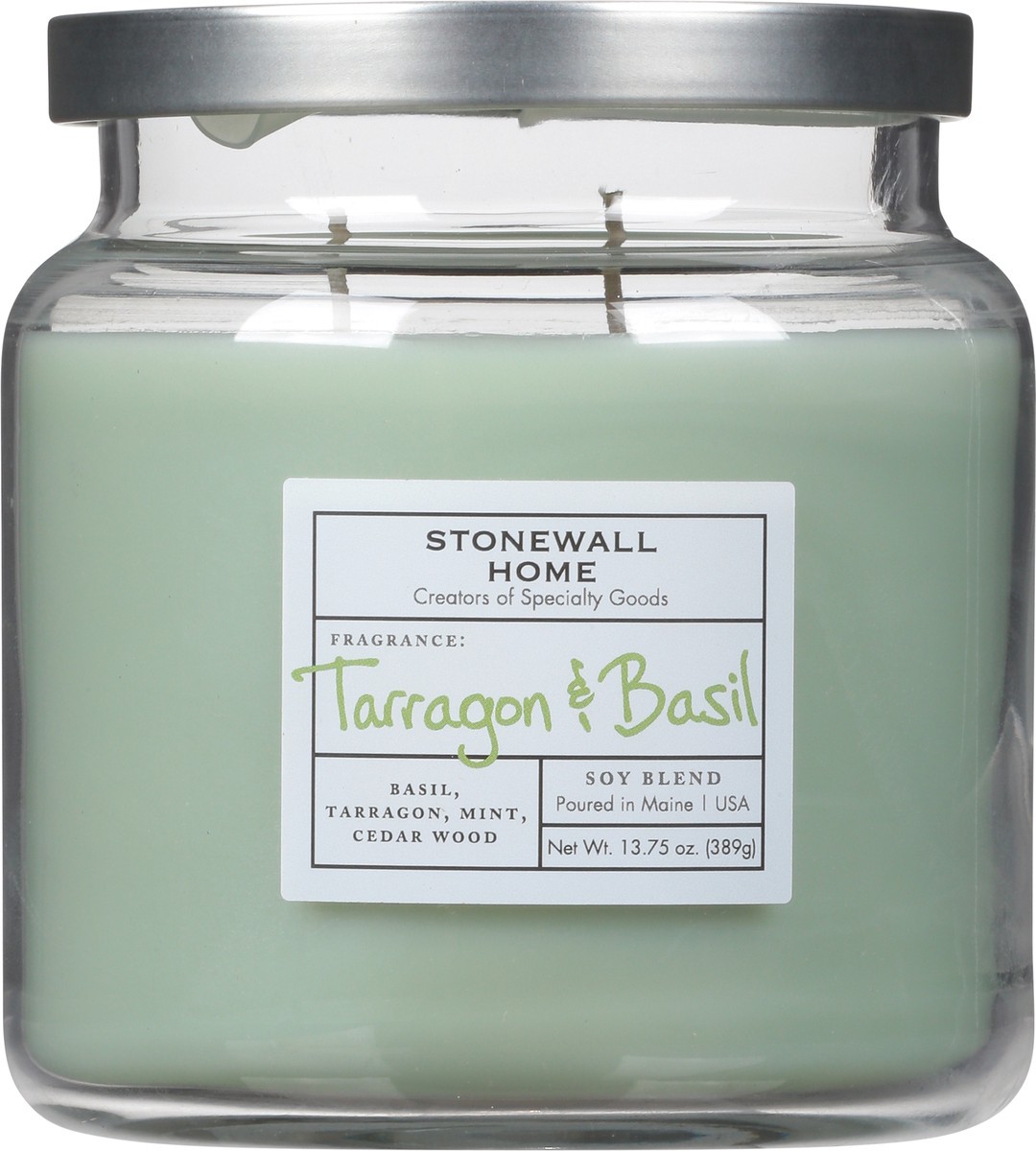 slide 9 of 10, Stonewall Home Soy Blend Tarragon & Basil Candle 1 ea, 1 ct